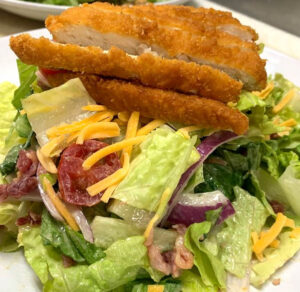 Honey Chicken Salad w/ Crispy Chicken